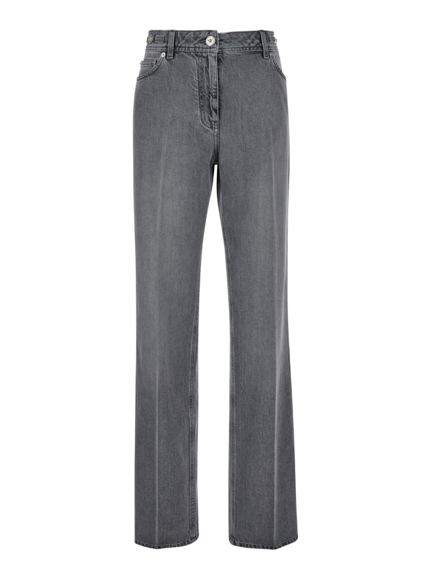 デニム・ジーパン VERSACE 'Medusa '95' boyfriend jeans Gray 10136871A11547 Versace Grey Medusa 95 boyfriend jeans for Women Online USA