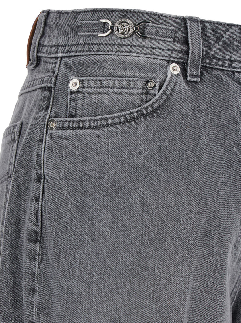 Versace Grey Medusa 95 boyfriend jeans for Women Online USA