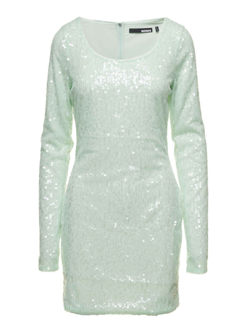 Shop Rotate Birger Christensen Green Mini Dress