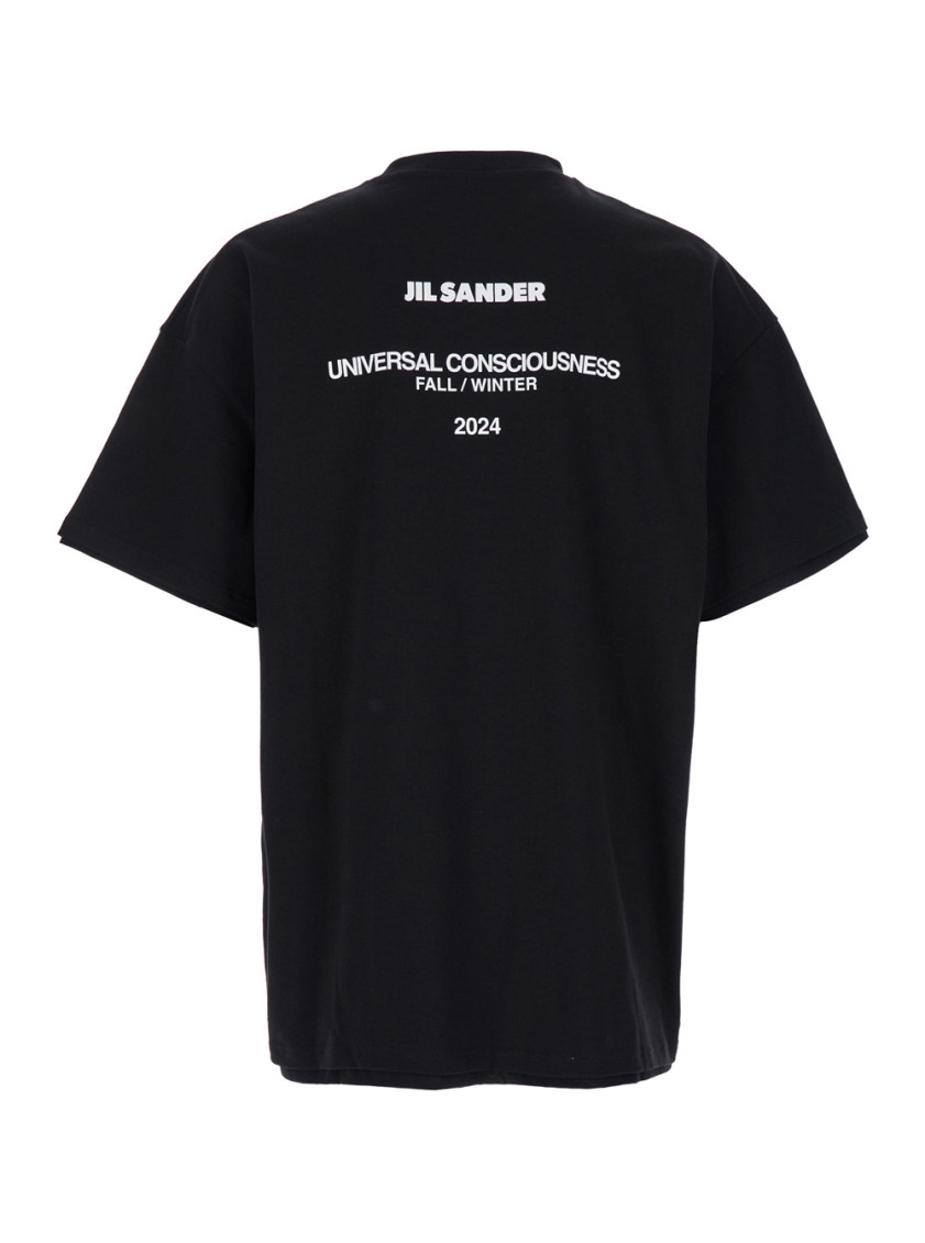 【関税＆送料込み】Jil Sander Black Double-Layers T-Shirt I Jil Sander Black Double-Layers T-shirt for Men Online USA at
