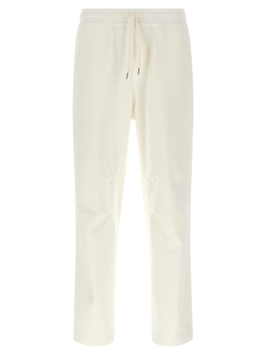 Brunello Cucinelli Men Techno Cotton Joggers In White