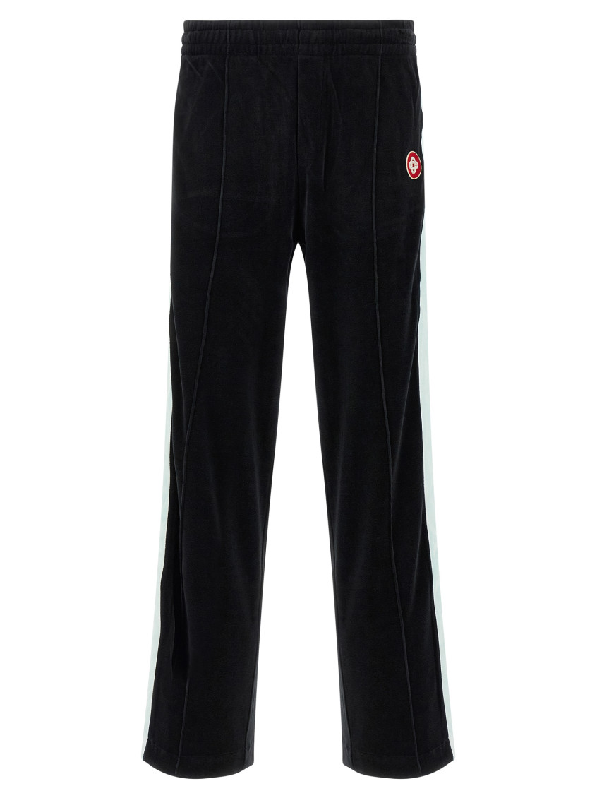 Casablanca Soft Fabric Trousers Featuring Side Stripe In Black