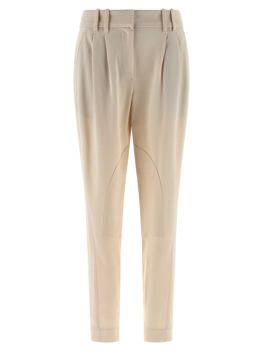 Brunello Cucinelli Equestrian Pants Beige In Neutral