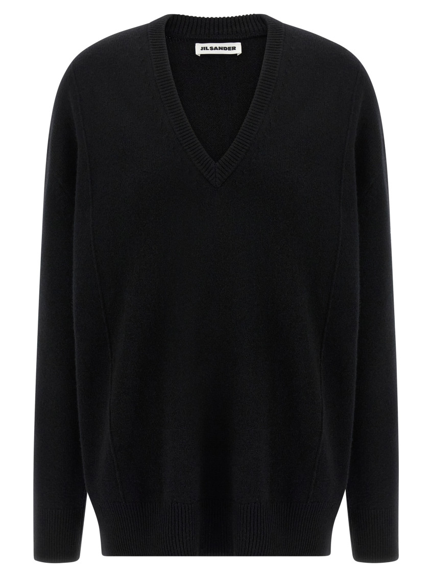 Jil Sander Cashmere Sweater Sweaters And Cardigans Black In Black