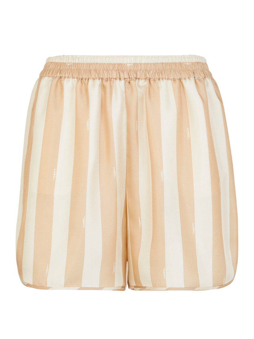 Shop Fendi Beige Mini Shorts