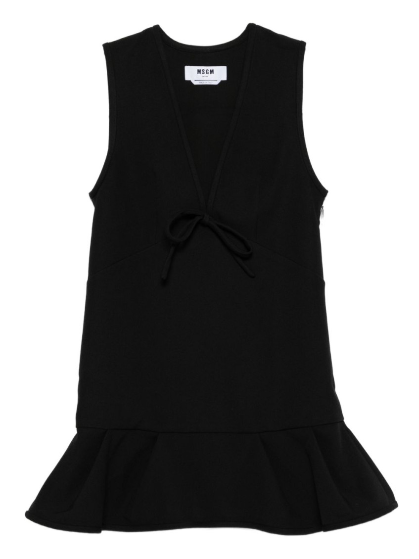 Msgm Vestido Midi - Negro In Black