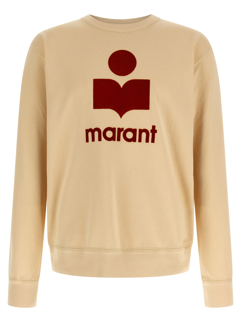 Isabel Marant Mikoy Logo-print Sweatshirt In Sand
