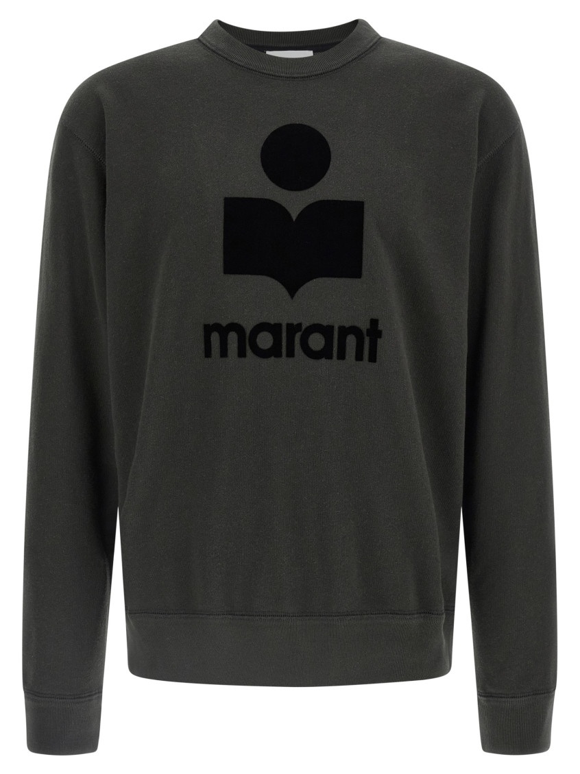 Isabel Marant Mikoy Logo-print Sweatshirt In Green