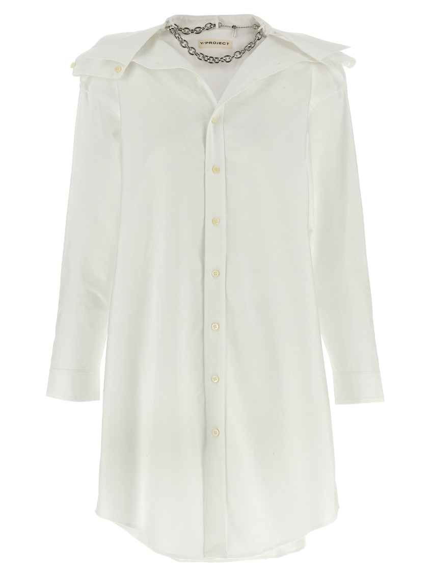Y/project White Scrunched Shirt In White