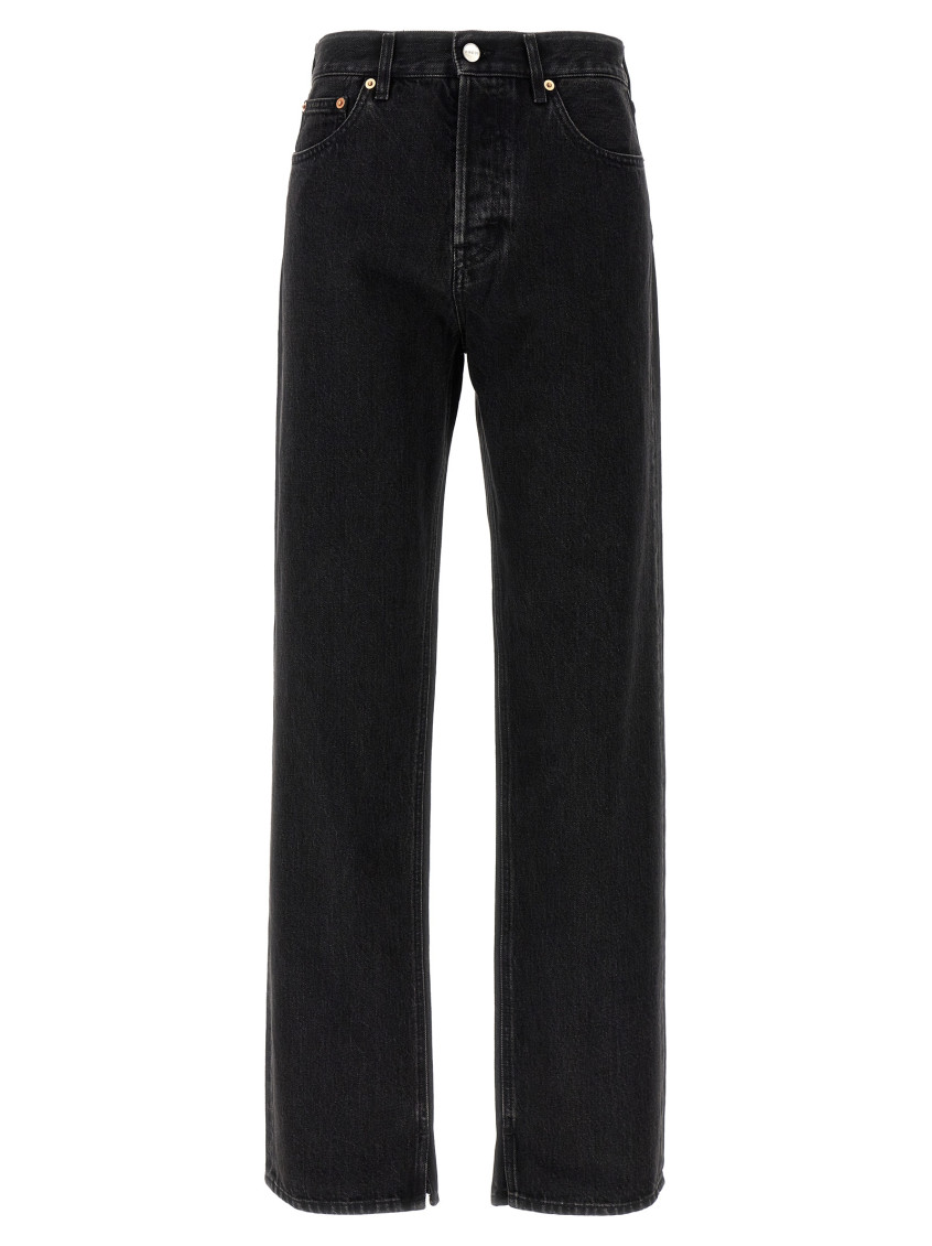 Gucci High-rise Straight Jeans In Grey