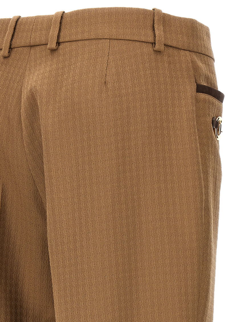 パンツ GUCCI SS24 'Morsetto' pants (761385Z8BO9 2451) Gucci Brown Morsetto pants for Women Online USA at Darveys.com