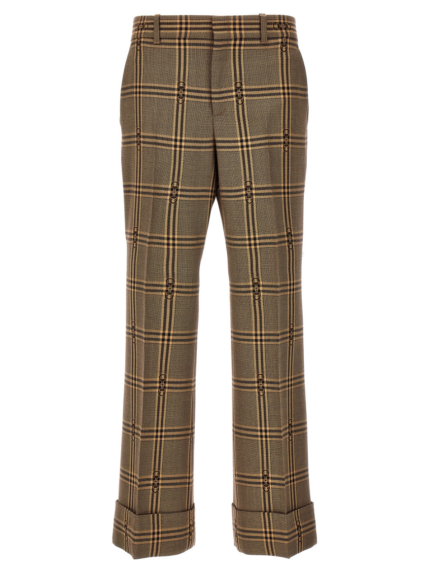 パンツ GUCCI FW23 'Morsetto' trousers (769973Z592B 1000) Gucci Pants 769973.Z592B-1000 BLACK | IlDuomo