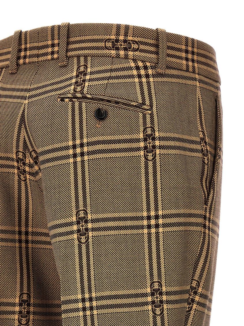 パンツ GUCCI SS24 'Morsetto' pants (756017ZAOPD 2014) Gucci Beige Morsetto pants for Women Online USA at Darveys.com