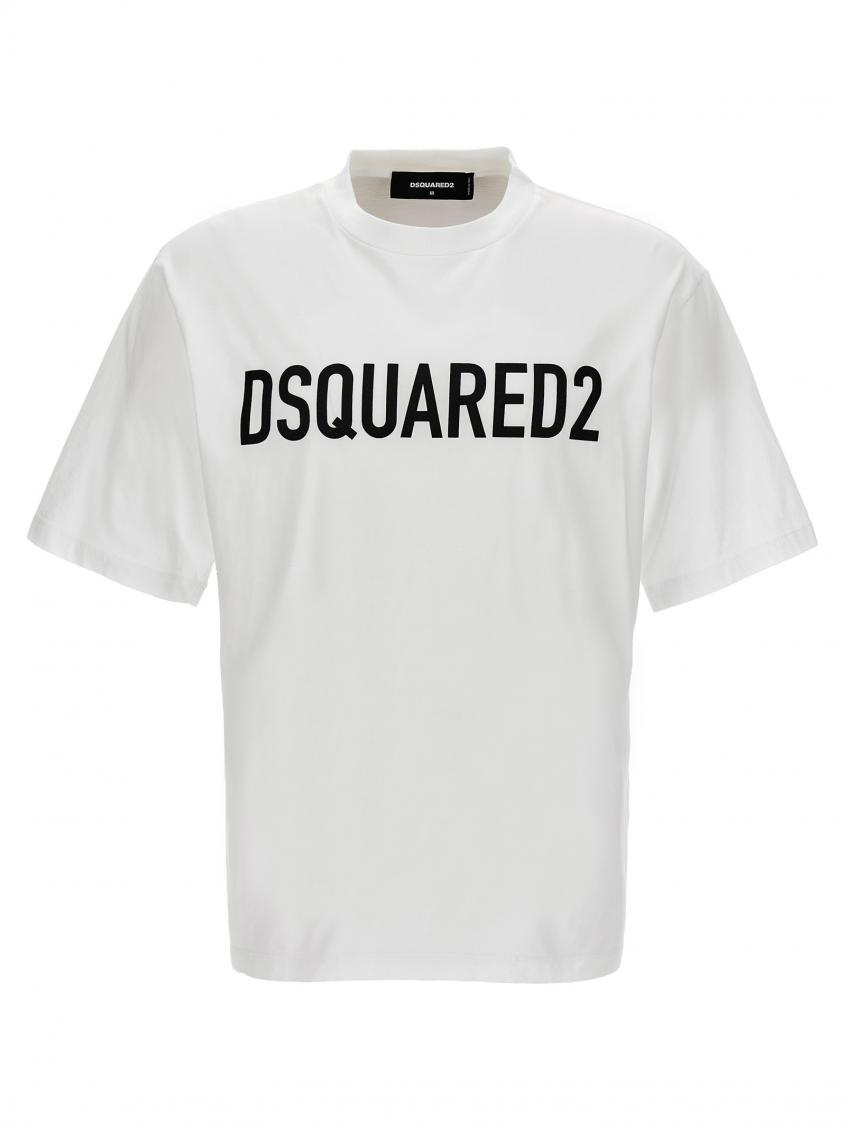 Shop Dsquared2 White Logo T-shirt