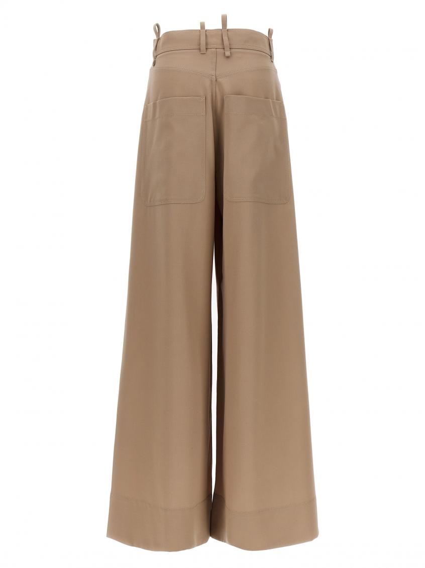 パンツ THE ATTICO Palazzo pants Beige 241WCP148W046 The Attico Beige Palazzo pants for Women Online USA at