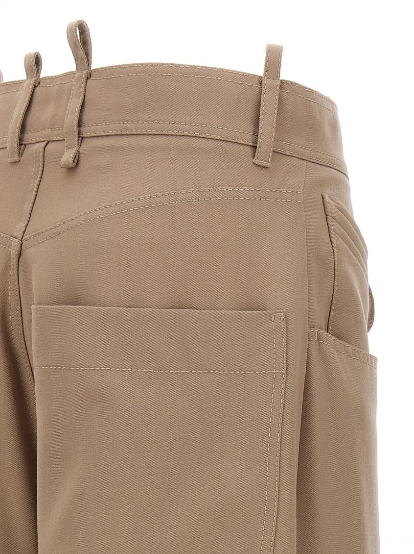 パンツ THE ATTICO Palazzo pants Beige 241WCP148W046 The Attico Beige Palazzo pants for Women Online USA at