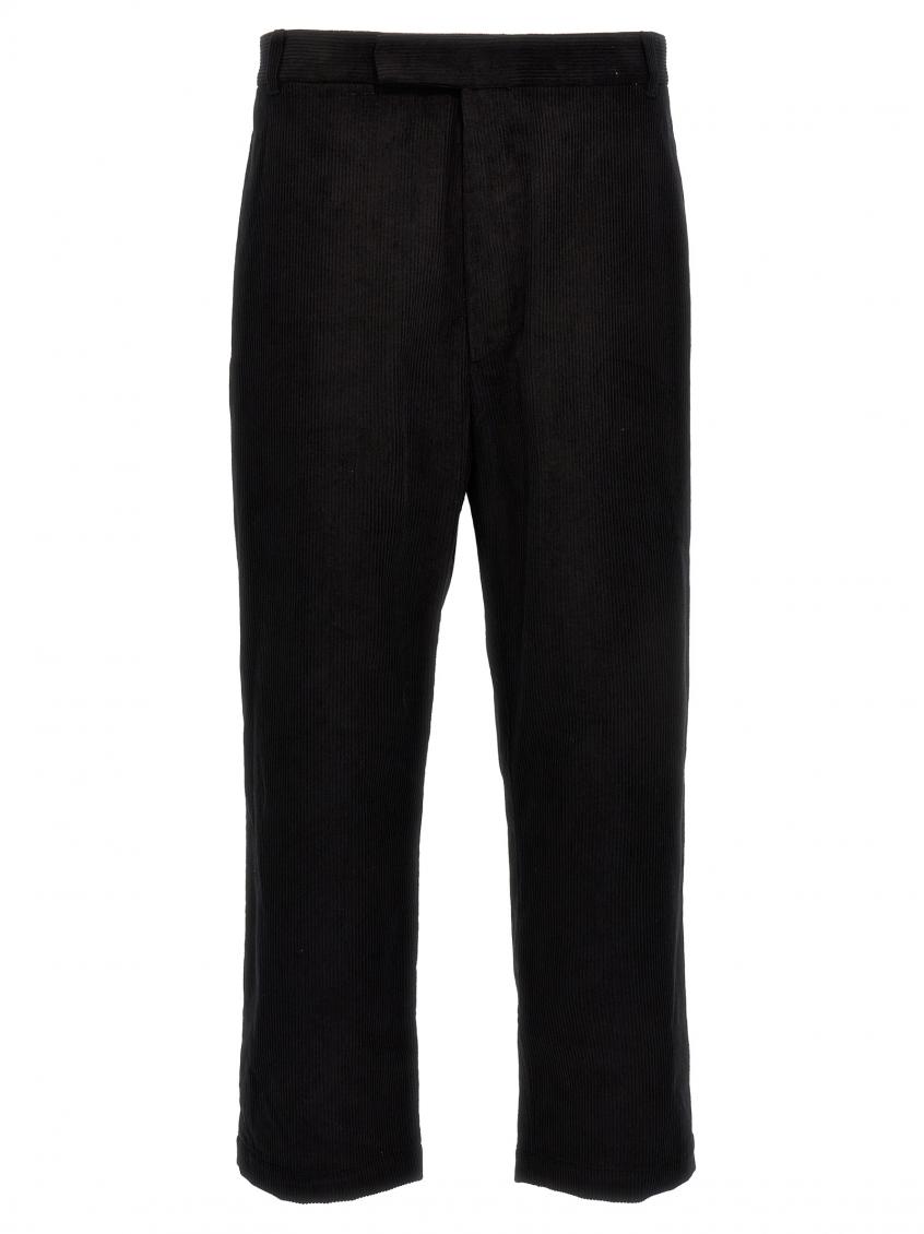 Thom Browne Utility Garment Dyed Chino Pants In Black