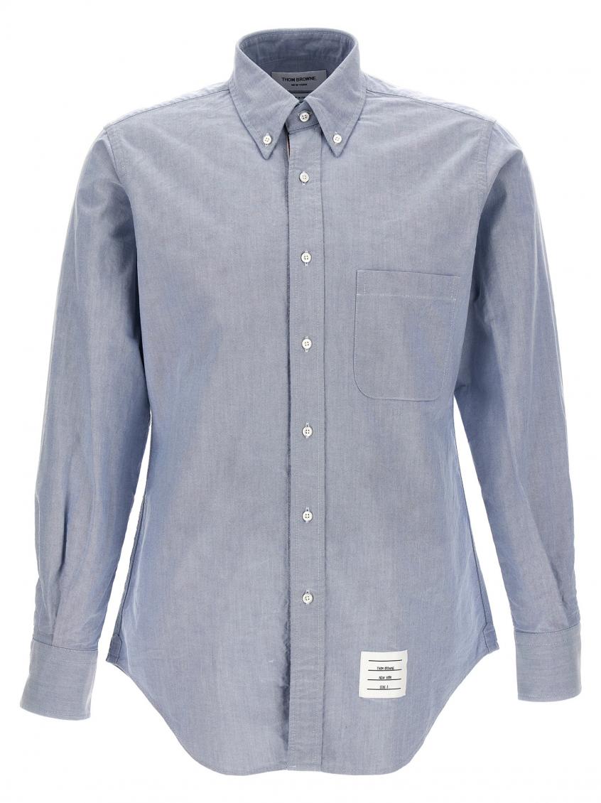 Thom Browne 'oxford Signature Striped Shirt In In Light Blue