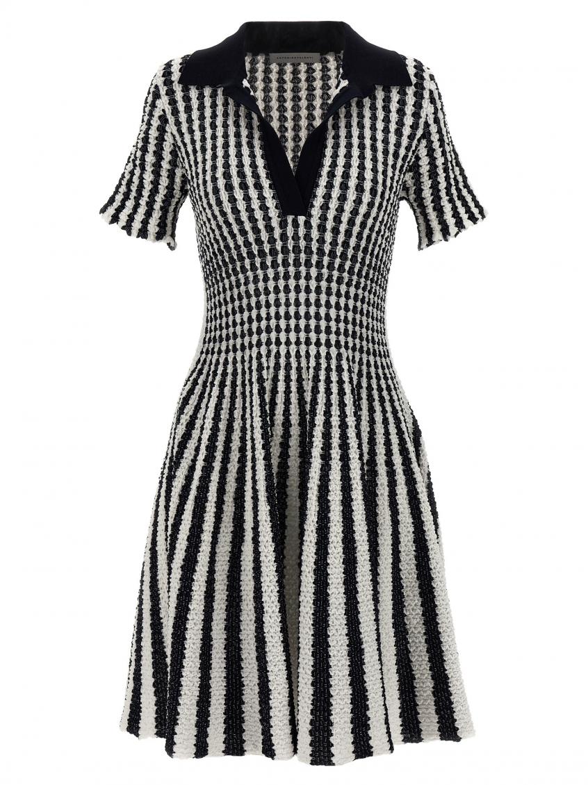 Antonino Valenti Dress In Blackwhite