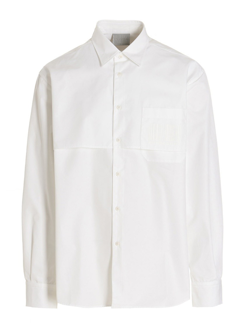 Shop Vtmnts White Barcode Shirt