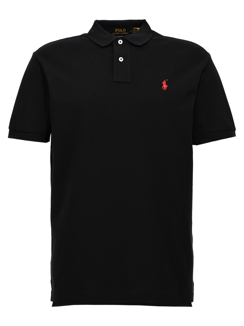 Shop Polo Ralph Lauren Black Logo Polo