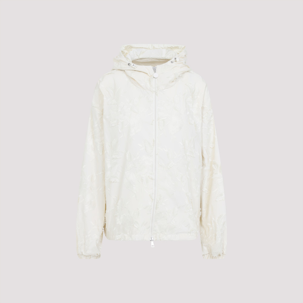 Moncler Off White Charmeil Hooded Jacket In Off White