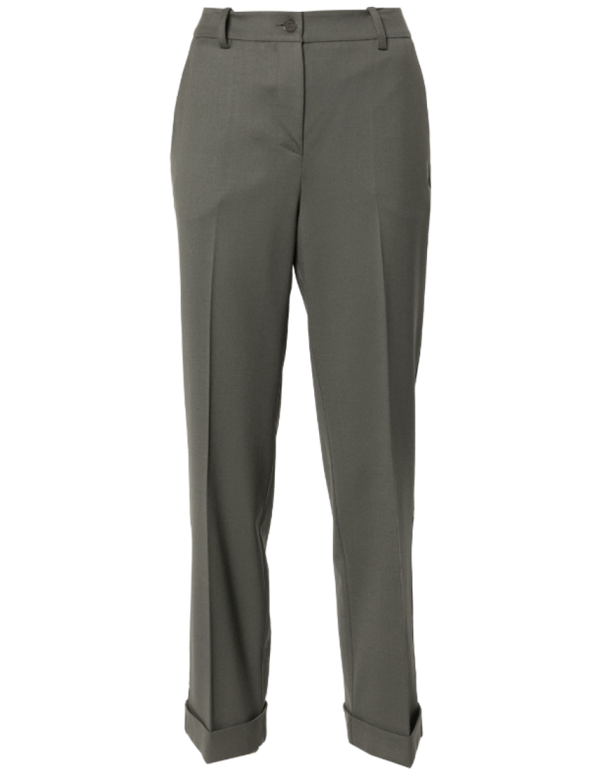 P.a.r.o.s.h . Tailored Virgin Wool-blend Trousers In Khaki