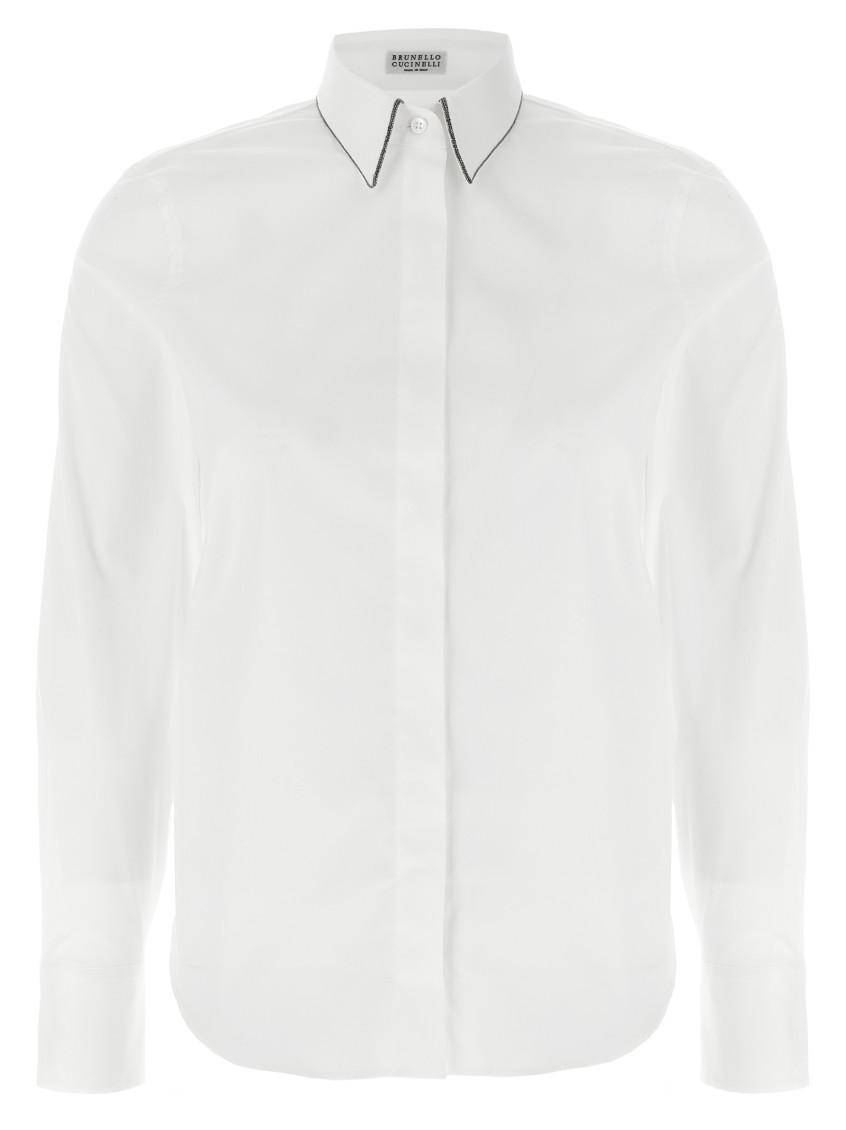 Brunello Cucinelli "shirt With Shiny In White