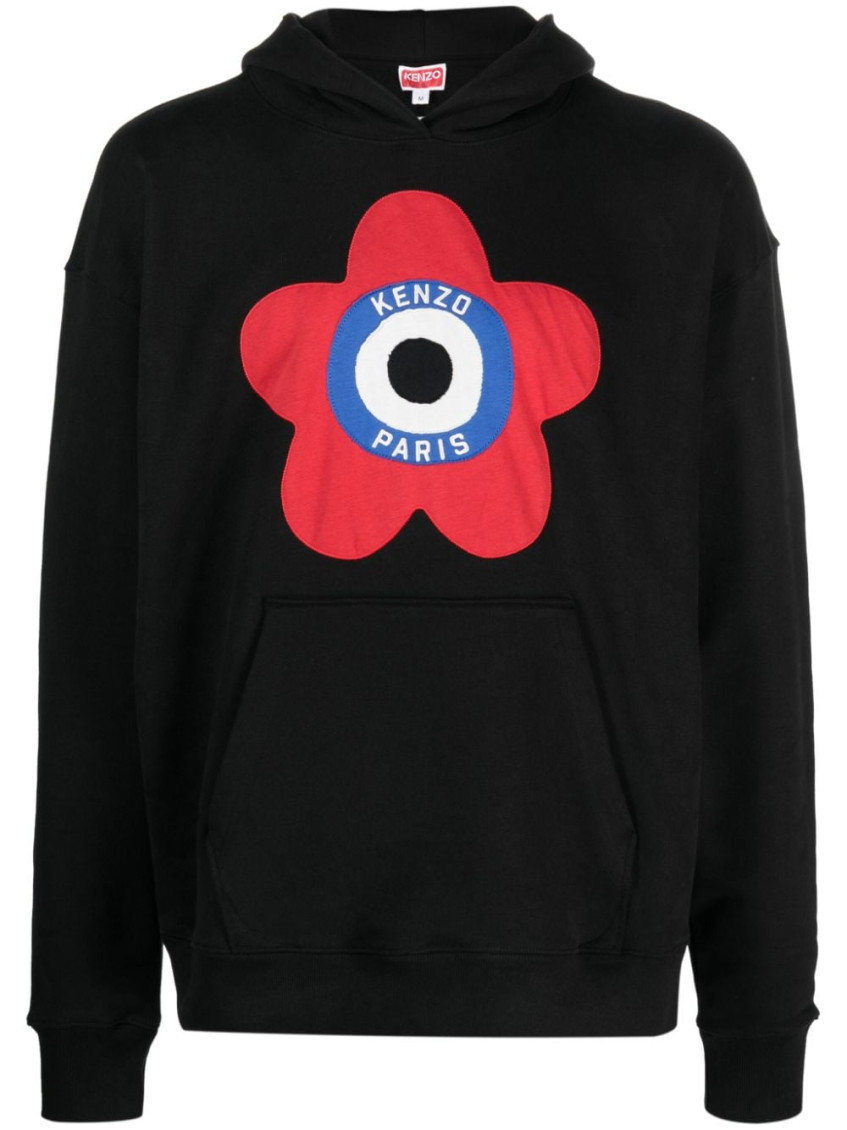 Kenzo Black Kenzo Paris Oversized Cotton Hoodie for Men Online USA at Darveys