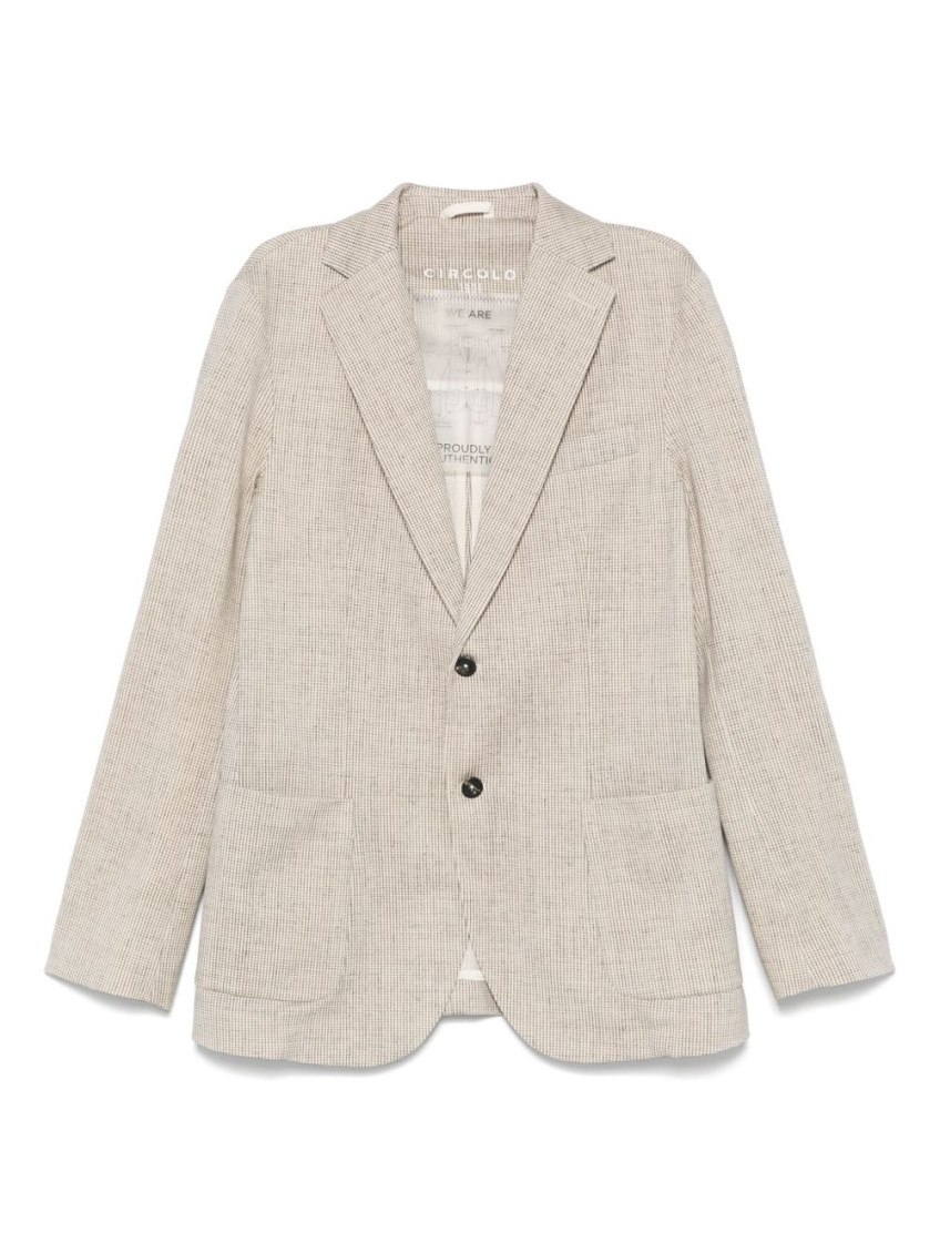 Circolo 1901 Herringbone Single-breasted Blazer
