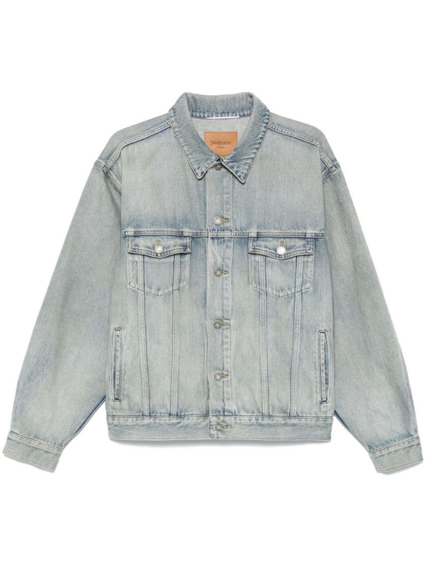 Saint Laurent Blue Trucker Jacket