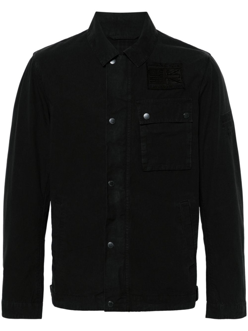 Shop Barbour Black Workers Cotton Jacket