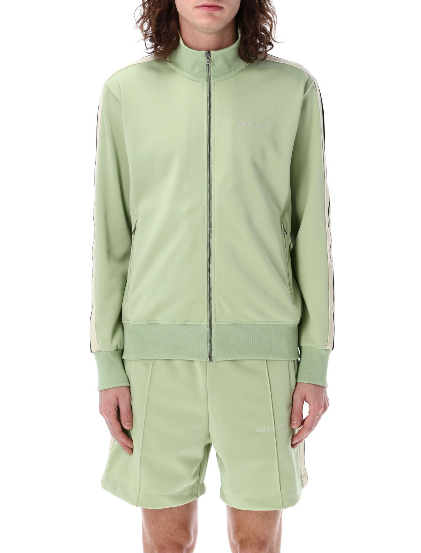 PALM ANGELS LIGHT GREEN CLASSIC LOGO TRACK JACKET 
