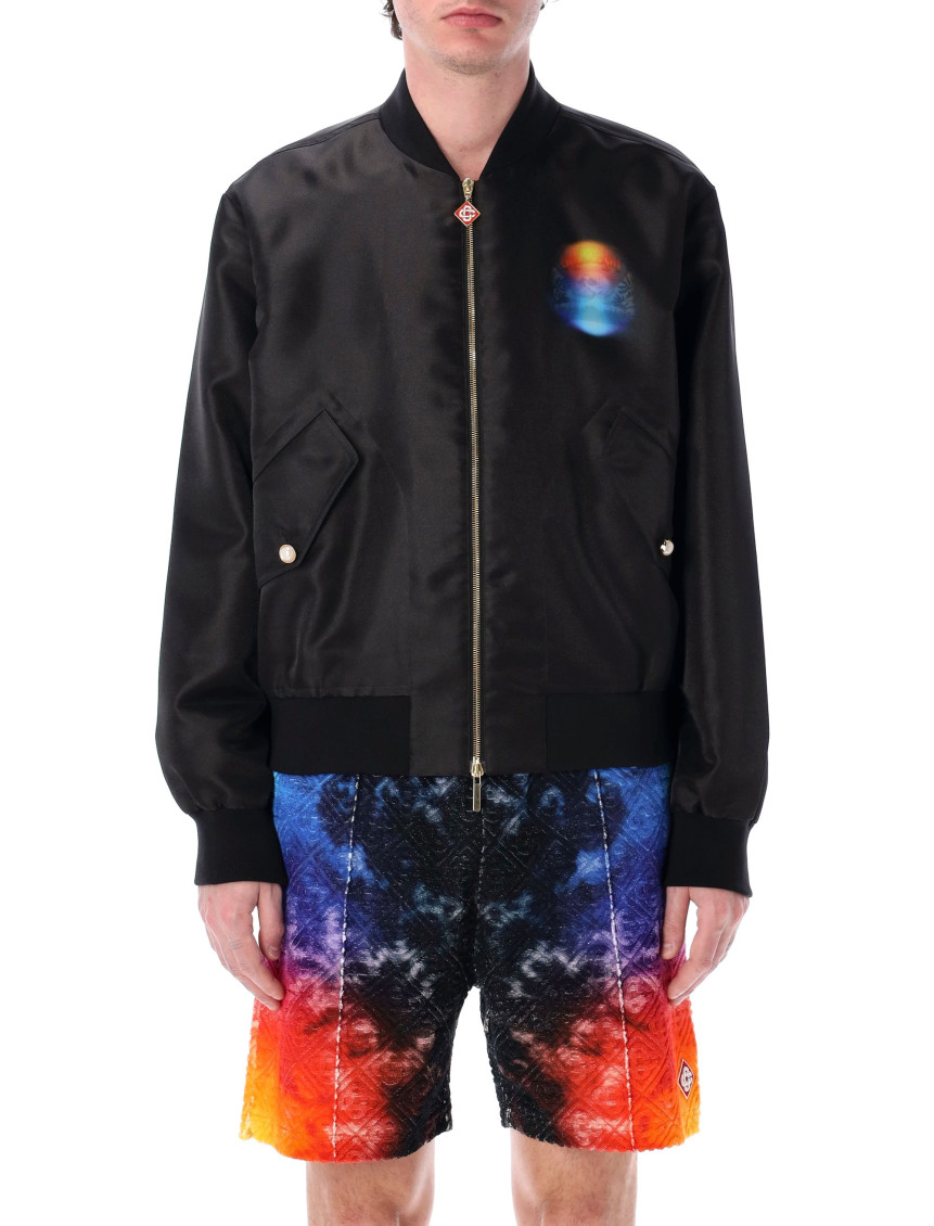 Casablanca Paris Black Gradient Bomber Jacket