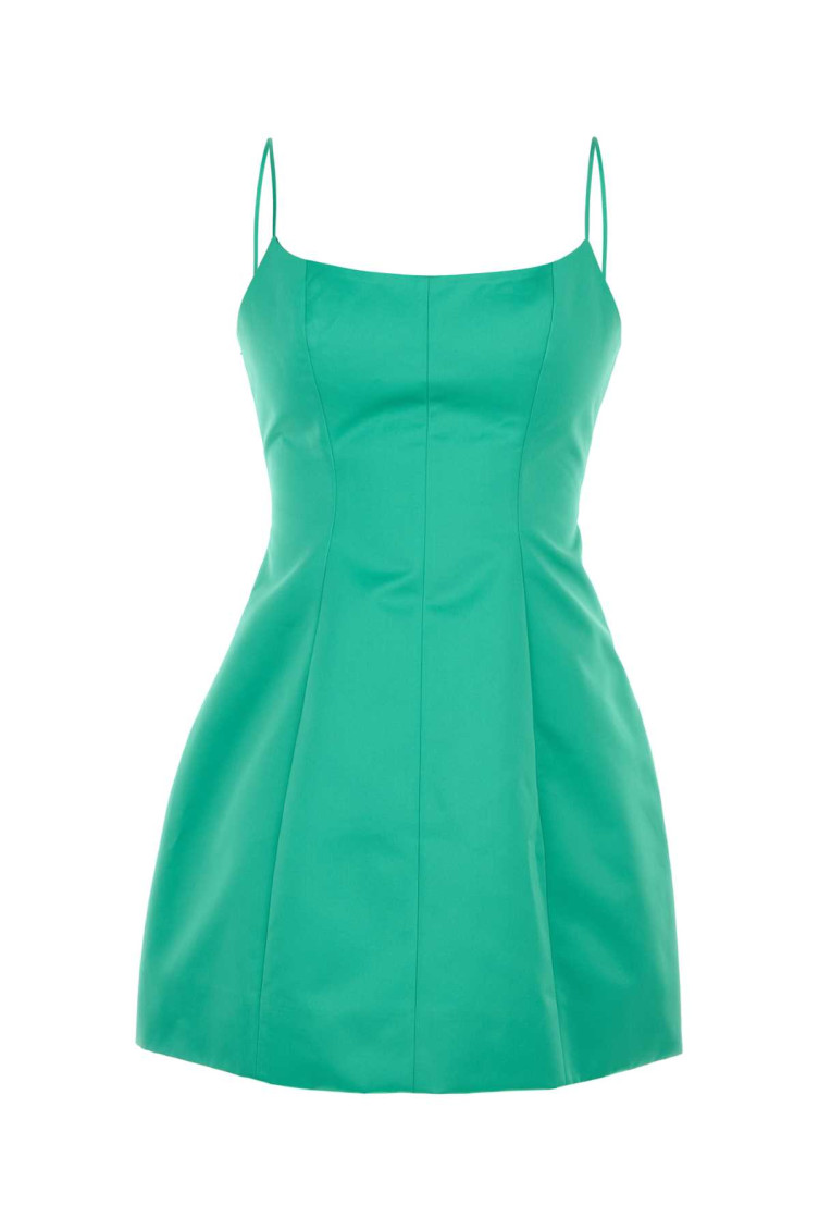 Shop Blumarine Green A-line Mini Dress