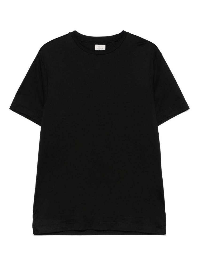 Daniele Fiesoli Black Crewneck Solid T-shirt In Black