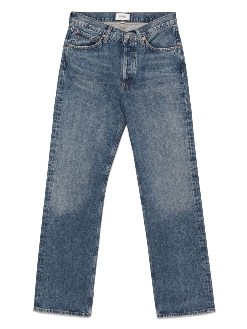 Agolde Blue V-waist Kelly Jeans In Blue