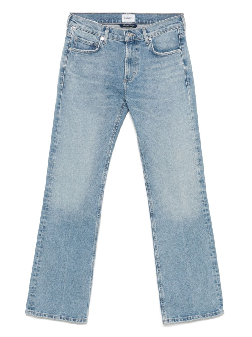 Agolde Blue Cotton Clair Denim Jeans