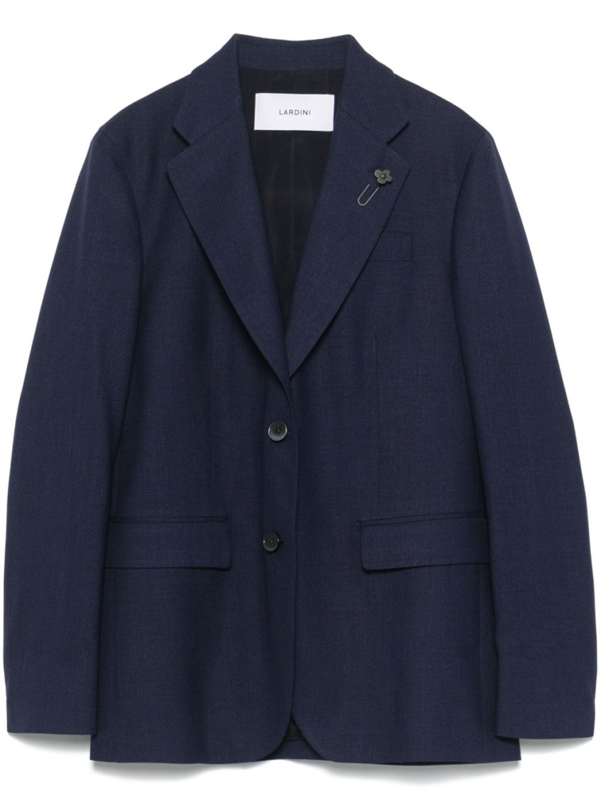 Lardini Single Breasted Blazer With Golden Buttons