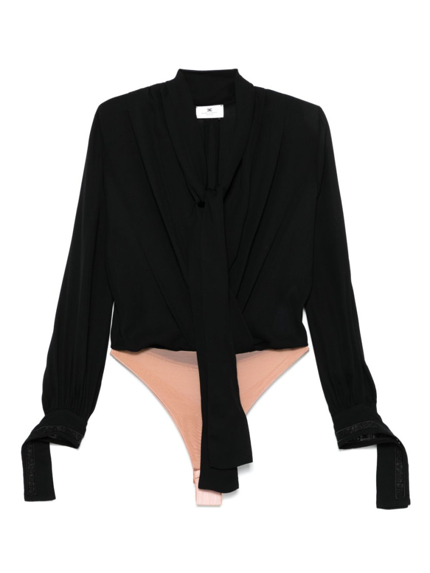 Elisabetta Franchi Bodysuit Featuring Bow Detail And Keyhole Back