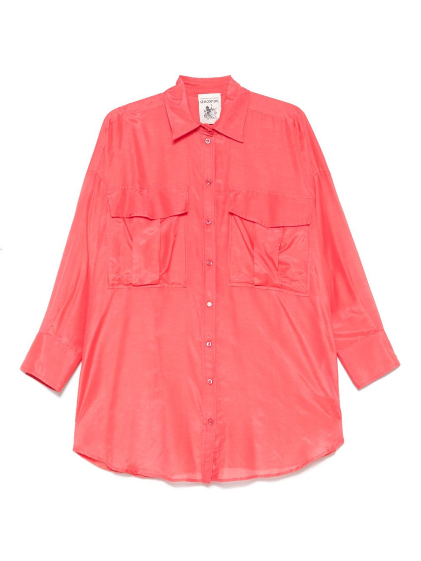 Semicouture Angelica Cotton And Silk Shirt
