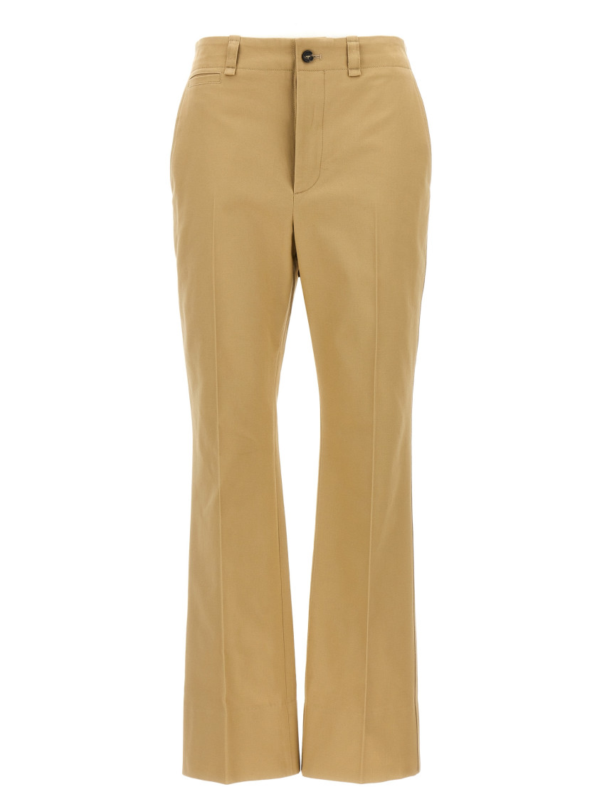 Saint Laurent Drill Pants In Beige