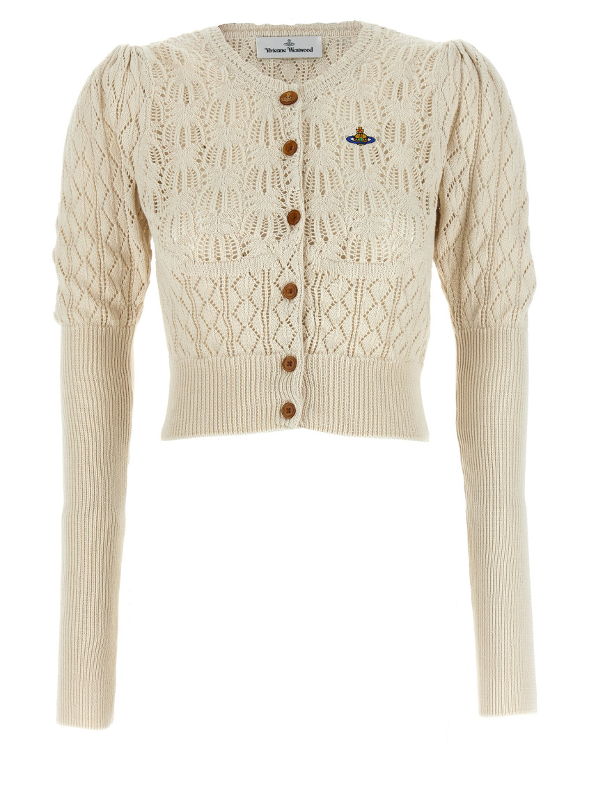 Vivienne Westwood Beige Knitted Cardigan for Women Online India at