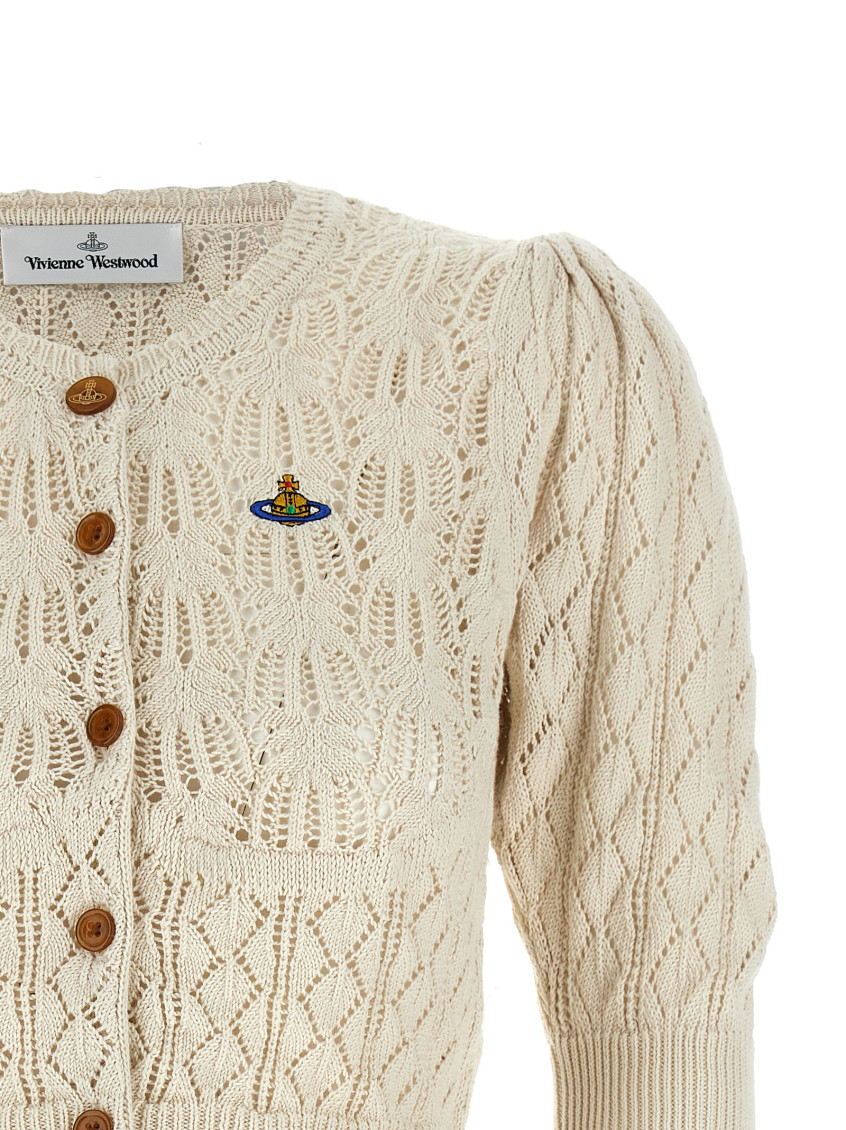 Vivienne Westwood Beige Knitted Cardigan for Women Online India at