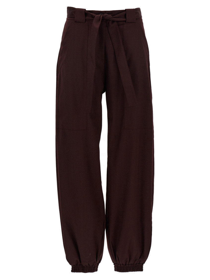 Shop Pinko Maroon Caproni Pants