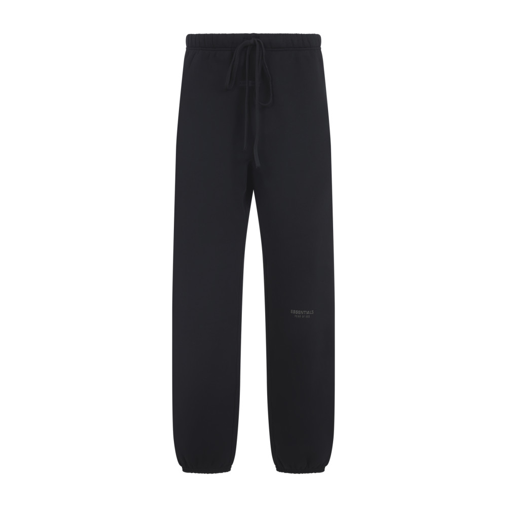 Fear Of God Black Cotton Vintage Fleece Sweatpants In Black