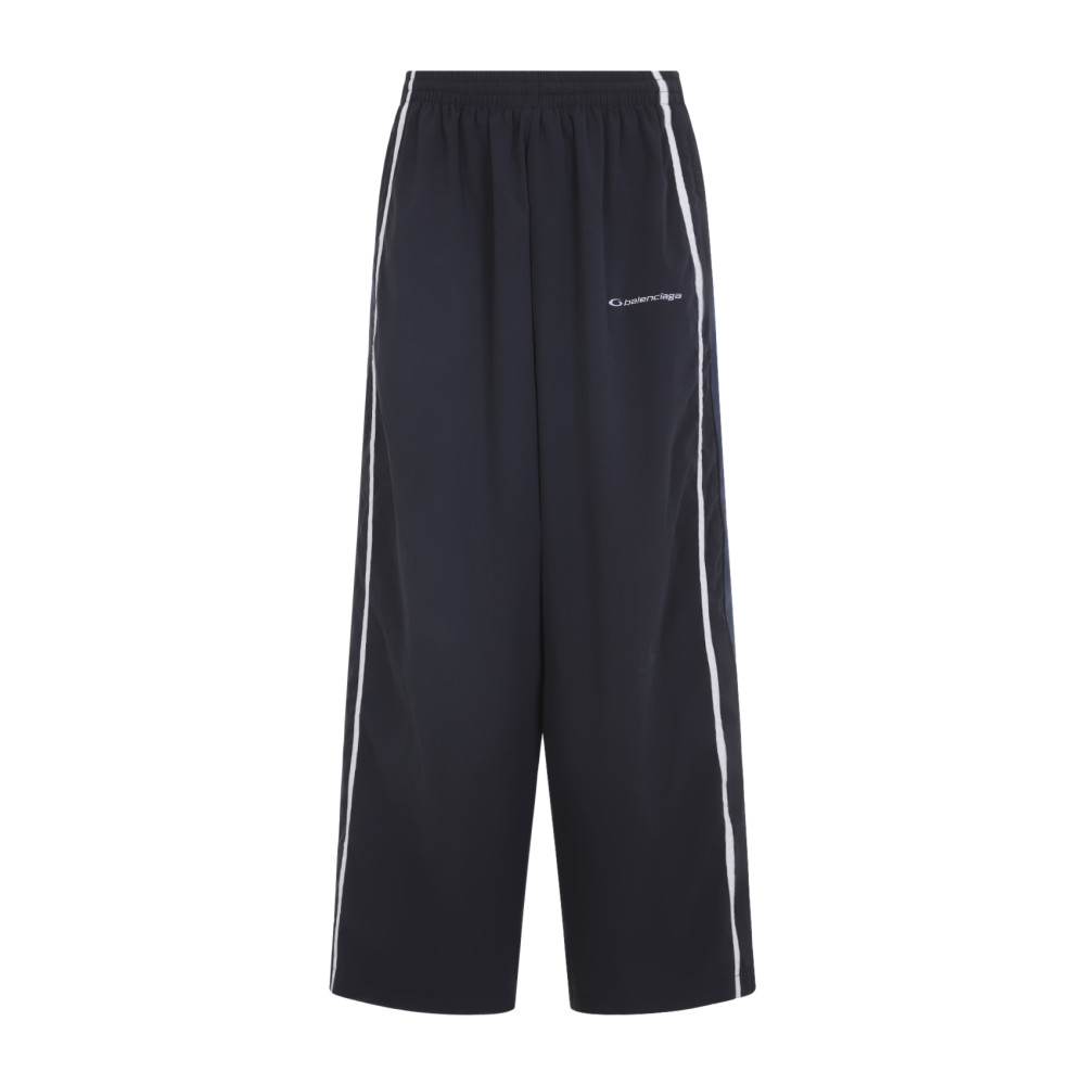 Balenciaga Sporty Trousers Featuring Side Stripes In Black