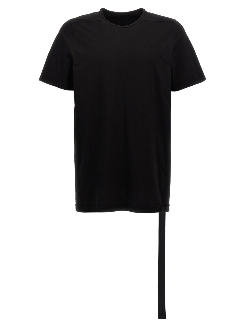 Rick Owens Black Crewneck Cotton T-shirt In Black