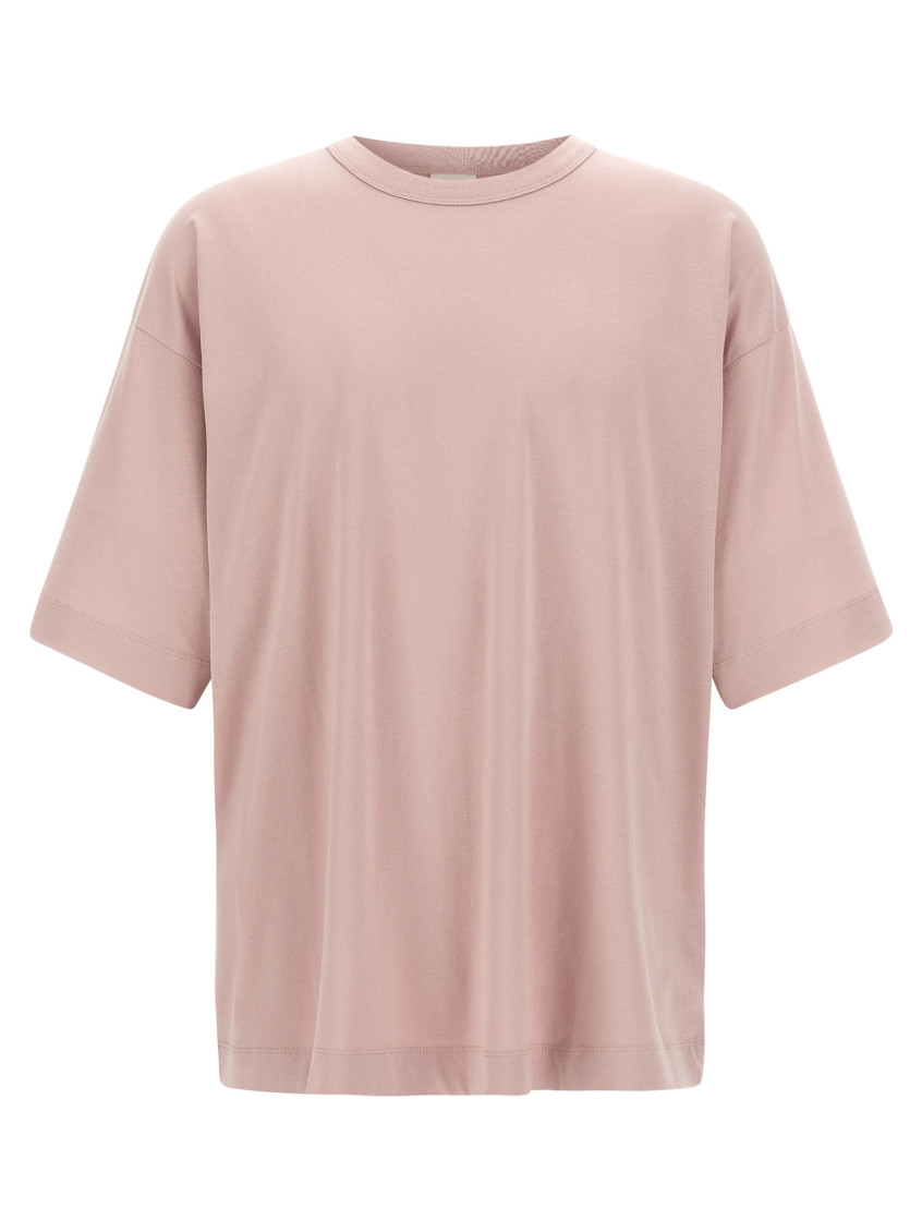 Dries Van Noten Plain Design Round Neck Short Sleeves T-shirt In Pink