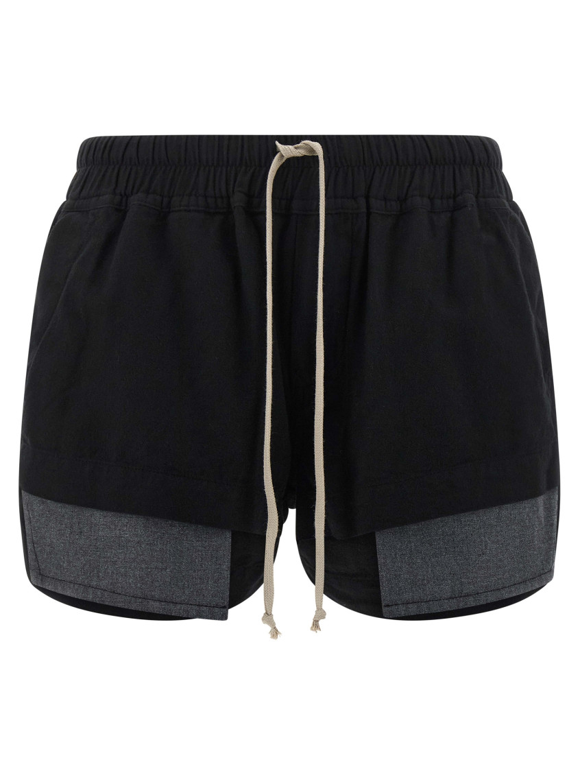 Rick Owens Black Fog Boxers Shorts In Black